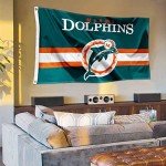 WinCraft Dolphins Throwback Vintage Retro 3x5 Banner Flag