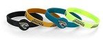 Aminco NFL Jacksonville Jaguars Silicone Bracelets, 4-Pack
