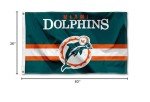 WinCraft Dolphins Throwback Vintage Retro 3x5 Banner Flag
