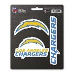 FANMATS 60968 Los Angeles Chargers 3 Piece Decal Sticker Set