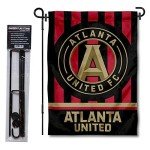 WinCraft Atlanta United FC Stripes Garden Flag with Stand Pole Holder