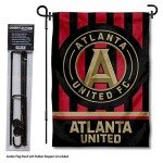 WinCraft Atlanta United FC Stripes Garden Flag with Stand Pole Holder