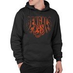Junk Food Clothing x NFL - Cincinnati Bengals - Team Spotlight - Unisex Adult Pullover Fleece Hoodie for Men and Women - Size X-Large