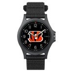 Timex Men's NFL Pride 40mm Watch – Cincinnati Bengals with Black FastWrap Strap