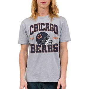 Junk Food Clothing x NFL - Chicago Bears - Team Helmet - Unisex Adult Short Sleeve Fan T-Shirt for Men and Women - Size Large