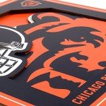 YouTheFan NFL Chicago Bears 3D Logo Series Wall Art - 12x12