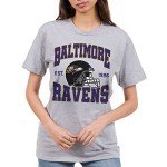 Junk Food Clothing x NFL - Baltimore Ravens - Team Helmet - Unisex Adult Short Sleeve Fan T-Shirt for Men and Women - Size Large