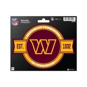 Rico Industries NFL Football Washington Commanders Standard Badge Magnet - for Car, Fridge