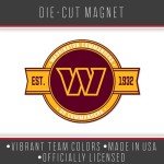 Rico Industries NFL Football Washington Commanders Standard Badge Magnet - for Car, Fridge
