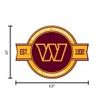 Rico Industries NFL Football Washington Commanders Standard Badge Magnet - for Car, Fridge
