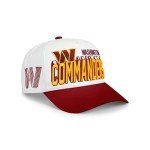 FOCO Men's Washington Commanders Cap NFL Team Logo Lineman Marquee RF Hat, White