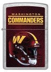 Zippo NFL Washington Commanders Helmet Street Chrome Pocket Lighter