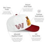 FOCO Men's Washington Commanders Cap NFL Team Logo Lineman Marquee RF Hat, White