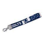 Rico Industries NFL Football Indianapolis Colts Wrist Lanyard Key Chain, Cute Wristlet Strap Keychain Holder for Women Men Car Keys ID Badges Card Wallet Phone Camera