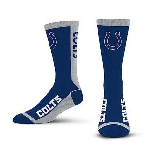 For Bare Feet NFL INDIANAPOLIS COLTS MVP Crew Sock Team Color Large