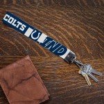 Rico Industries NFL Football Indianapolis Colts Wrist Lanyard Key Chain, Cute Wristlet Strap Keychain Holder for Women Men Car Keys ID Badges Card Wallet Phone Camera