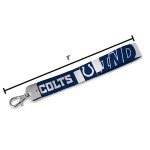 Rico Industries NFL Football Indianapolis Colts Wrist Lanyard Key Chain, Cute Wristlet Strap Keychain Holder for Women Men Car Keys ID Badges Card Wallet Phone Camera