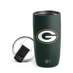 Simple Modern Officially Licensed NFL Green Bay Packers 16oz Travel Coffee Tumbler with Flip Lid | Stainless Steel Cup | Football Gifts for Men, Women | Voyager Collection | Green Bay Packers