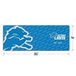 YouTheFan NFL Detroit Lions Logo Series Desk Pad SMU, Team Colors