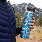 Rico Industries NFL Football Detroit Lions 22oz Stainless Steel Tumbler with Lid - Great For Coffee, Tea, Water or Cocktails