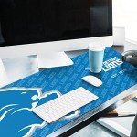 YouTheFan NFL Detroit Lions Logo Series Desk Pad SMU, Team Colors