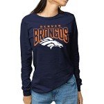 Junk Food Clothing x NFL - Denver Broncos - Bold Logo - Unisex Adult Long Sleeve T-Shirt for Men and Women - Size X-Large