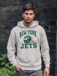 Junk Food Clothing x NFL - New York Jets - Team Helmet - Unisex Adult Pullover Fleece Hoodie for Men and Women - Size XX-Large