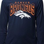 Junk Food Clothing x NFL - Denver Broncos - Bold Logo - Unisex Adult Long Sleeve T-Shirt for Men and Women - Size X-Large