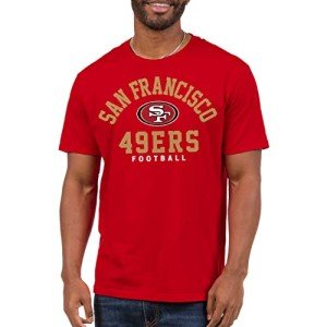 Junk Food Clothing x NFL - San Francisco 49ers - Classic Team Logo - Unisex Adult Short Sleeve Fan T-Shirt for Men and Women - Size XX-Large