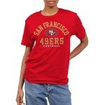 Junk Food Clothing x NFL - San Francisco 49ers - Classic Team Logo - Unisex Adult Short Sleeve Fan T-Shirt for Men and Women - Size XX-Large