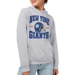 Junk Food Clothing x NFL - New York Giants - Team Helmet - Unisex Adult Pullover Fleece Hoodie for Men and Women - Size Medium
