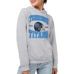 Junk Food Clothing x NFL - Tennessee Titans - Team Helmet - Unisex Adult Pullover Fleece Hoodie for Men and Women - Size X-Large