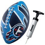 Franklin Sports NFL Tennessee Titans Football - Youth Football - Mini 8.5" Rubber Ball - Perfect for Kids - Team Logos and Colors