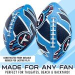 Franklin Sports NFL Tennessee Titans Football - Youth Football - Mini 8.5" Rubber Ball - Perfect for Kids - Team Logos and Colors