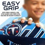 Franklin Sports NFL Tennessee Titans Football - Youth Football - Mini 8.5" Rubber Ball - Perfect for Kids - Team Logos and Colors