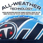 Franklin Sports NFL Tennessee Titans Football - Youth Football - Mini 8.5" Rubber Ball - Perfect for Kids - Team Logos and Colors