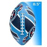 Franklin Sports NFL Tennessee Titans Football - Youth Football - Mini 8.5" Rubber Ball - Perfect for Kids - Team Logos and Colors