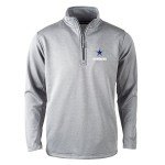 dunbrooke NFL Dallas Cowboys Unisex All Starall Star Tech Fleece 1/4 Zip, Heather Grey, 2X