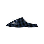 FOCO Men's NFL New England Patriots Sherpa Lined Buffalo Check Memory Foam Slippers, Small (7-8)