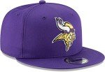 New Era NFL 9FIFTY Adjustable Snapback Hat Cap One Size Fits All (Minnesota Vikings Purple)