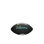 WILSON Sporting Goods NFL Miami Dolphins Team Logo Football , Black, Mini Size