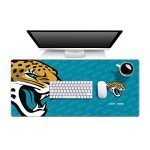 YouTheFan unisex adult Jacksonville Jaguars Logo Series Desk Pad, Team Colors, One Size US