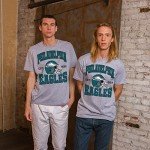 Junk Food Clothing x NFL - Philadelphia Eagles - Team Helmet - Unisex Adult Short Sleeve Fan T-Shirt for Men and Women - Size Large