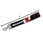 Rico Industries NFL Football Chicago Bears Wrist Lanyard Key Chain, Cute Wristlet Strap Keychain Holder for Women Men Car Keys ID Badges Card Wallet Phone Camera