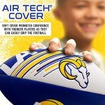 Franklin Sports NFL Los Angeles Rams Football - Youth Mini Football - 8.5" Junior Size Ball - SPACELACE Easy Grip Texture- Perfect for Kids