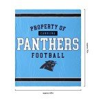 FOCO Carolina Panthers NFL Team Property Of Sherpa Fleece Blanket