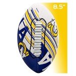 Franklin Sports NFL Los Angeles Rams Football - Youth Mini Football - 8.5" Junior Size Ball - SPACELACE Easy Grip Texture- Perfect for Kids