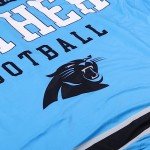 FOCO Carolina Panthers NFL Team Property Of Sherpa Fleece Blanket