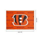 FOCO Cincinnati Bengals NFL Team Color Big Logo Standard 2 Pack Pillowcases