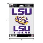 Rico Industries NFL Baltimore Ravens Die Cut Triple Spirit Sticker Sheet, One Size, Primary, 3-Piece